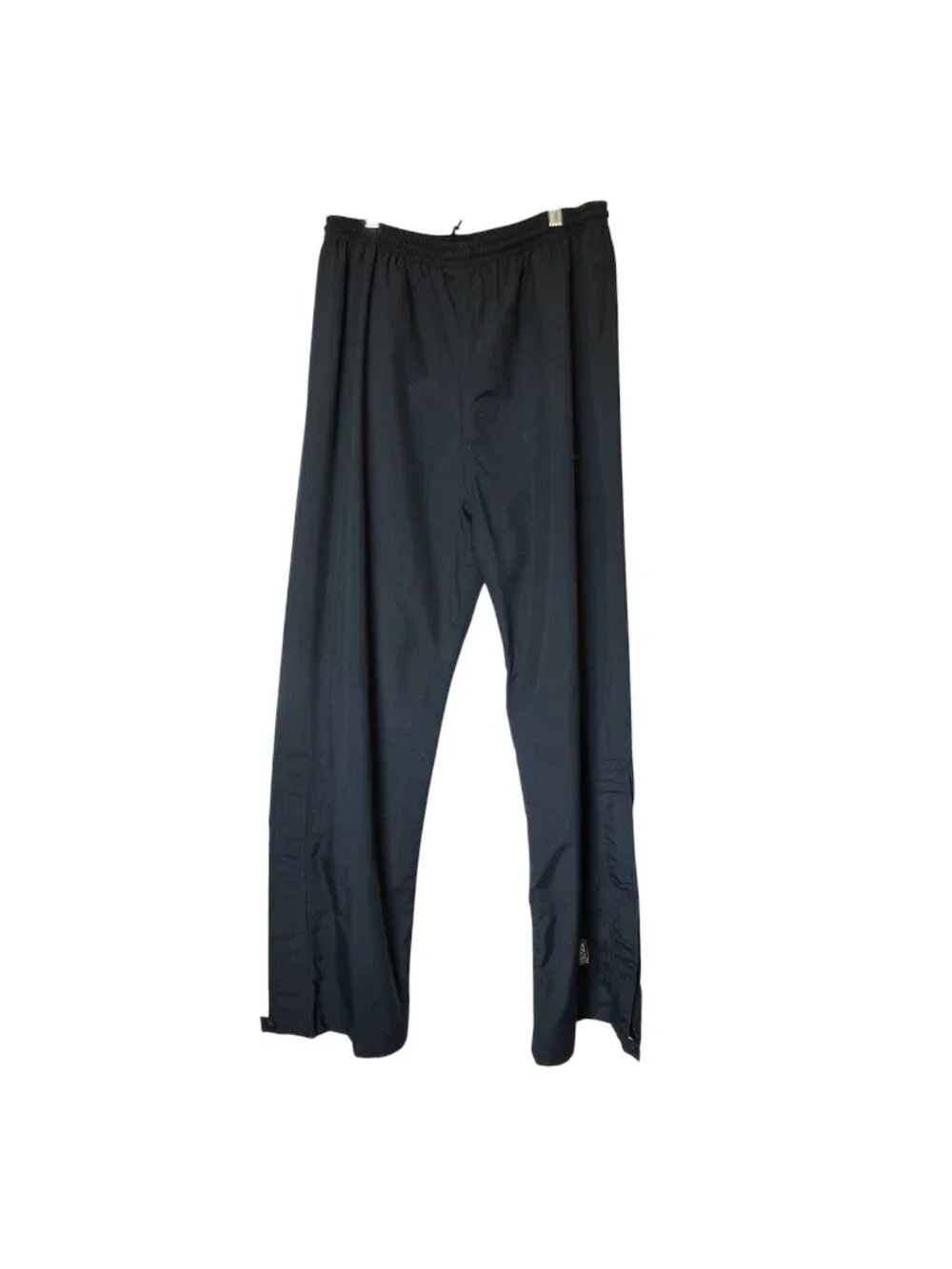 Vtg Helly Hansen L Tech Ski Pants Waterproof Breathable Side Zip Black Snowboard